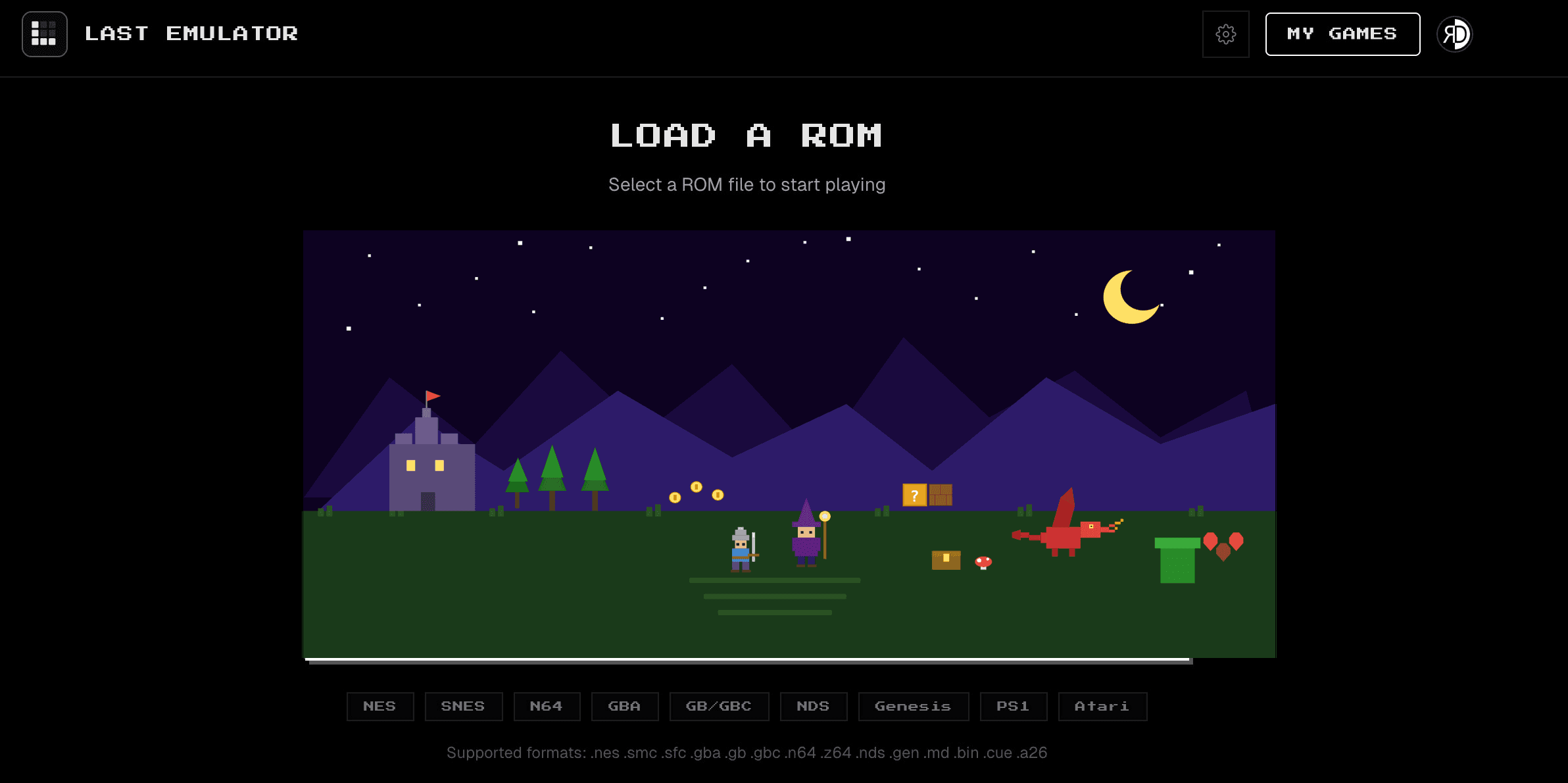 Last Emulator — play retro games in your browser